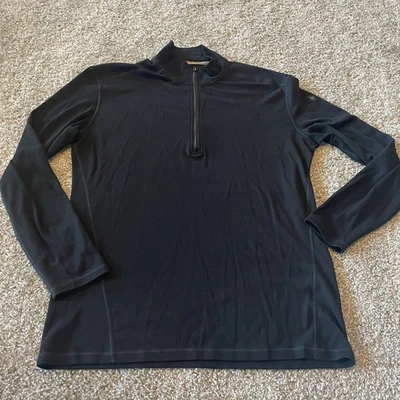 Capa Base Smartwool Lana Merino Cuarto Cremallera XXL Negra Rendimiento Exterior Foto 1 de 4