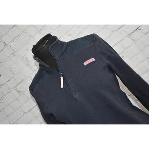 Suéter Pullover Vineyard Vines Mujer Talla Pequeña 1/4 Cremallera Algodón Rosa - Imagen 1 de 9
