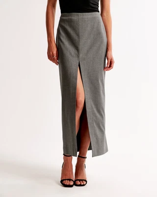 Mid Rise Pencil Maxi Skirt Was £65, now £30 | Abercrombie and Fitch | NEW - Image 1 of 3