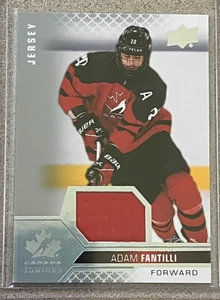 Adam Fantilli Jersey Relics #27 2022 Upper Deck Team Canada Juniors Men's U-18 - Picture 1 of 2