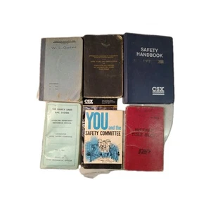 Vintage Train & Locomotive Railroad Books Lot of 7 Titles Florida Georgia - Foto 1 di 23