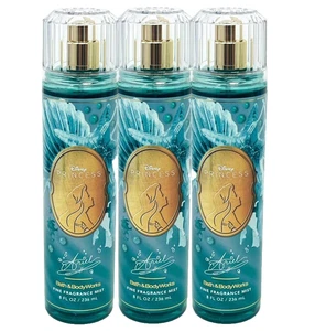 3 BATH & BODY WORKS DISNEY PRINCESA ARIEL SPRAY DE NIEBLA DE FRAGANCIA FINA 8 FL OZ NUEVO - Imagen 1 de 3