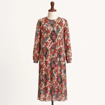 Vestido Anthropologie Maeve Shara Floral Estampado Patchwork Midi Talla Pequeña  Foto 1 de 4