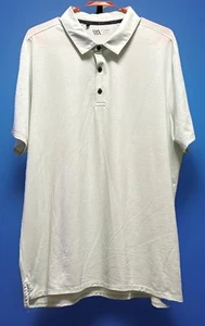 Polo de golf VRST para hombre verde claro con acanalado claro XL - Imagen 1 de 3