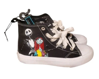 Tênis Disney Nightmare Before Christmas cano alto juvenil tamanho 1 novo com etiquetas - Imagem 1 de 4