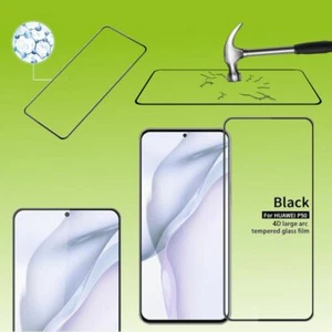Para Huawei P50 Pro 2x 4D Pantalla Full LCD H9 Curva Cristal Duro Lámina Blindada Nuevo - Imagen 1 de 2