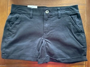 New So Black Low Rise Chino Short 4" Inseam Size 5, 13, 17 - Picture 1 of 4