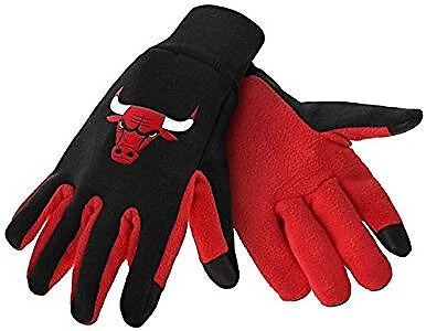 Chicago Bulls Texting Gloves NEW One Size Fits Most FOCO Cover