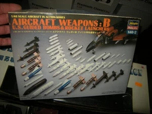 1:48 Hasegawa X48-2 Armas de avión B Bombas guiadas de EE. UU. y lanzacohetes en embalaje original - Imagen 1 de 1