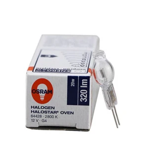 OSRAM 64428 Oven Lamp 2800K 12V20W G4 Backofen 300° Steaming Oven Light Bulb - Picture 1 of 5