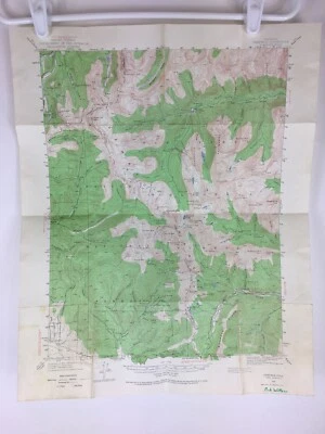 Mapa topográfico 1940 USGS Garfield Colorado CO cuadrángulo Departamento del Interior Foto 1 de 4