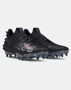 Under Armour Blur Smoke Suede 2.0 MC 3027978-001 Men's Football Cleats ACAD611 - Picture 1 of 35