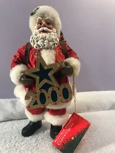 Clothtique Possible Dreams Santa Figurine 2000 Lights Up Plays music EX4766 - Picture 1 of 12