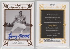 2012 Leaf Legends of Sport Auto Bronze Lenny Moore #BA-LM1 Auto HOF