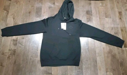 Dior Felpa con cappuccio pullover nero grande da uomo CD Icon