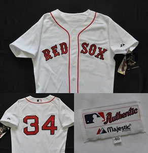 #34 David Ortiz Boston Red Sox Majestic Jersey Authentic MLB Sewn Men 40 M NWT - Picture 1 of 9