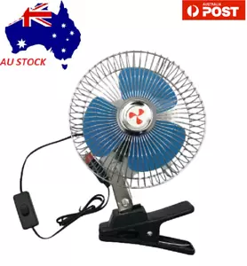 12Volt Oscillating Fan for Car Caravan Truck Boat 4WD Tractors Accessories Parts - Picture 1 of 4