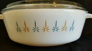 Vintage Fire-King Anchor Hocking Candleglow Casserole w/ Lid 60s 1.5 Quart #37 - Picture 1 of 6