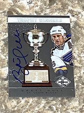 2012-13 Panini Limited Trophy Winners Brett Hull AUTO TW-37 St Louis Blues 11/50