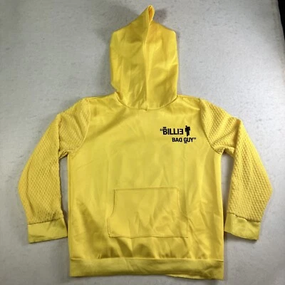 Billie Eilish "Duh" Hoodie Youth L (10/12) Bad Guy Sweatshirt Pullover Yellow - Image 1 of 4