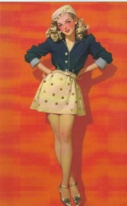 PIN UP VINTAGE Postkarte Pin up Girl * RETRO SHABY # 15 - Bild 1 von 1