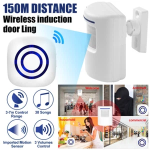 Restaurant Shop Door Entry Wireless Motion Sensor Door Chime Door Bell Alarm AU - Picture 1 of 17