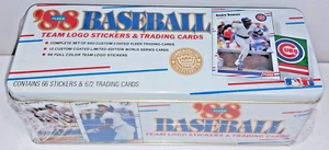 Fleer 1988 Baseball Card Set + Stickers w Commemorative Collector Tin NEW SEALED - Bild 1 von 6