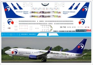 Boeing 737-800 Travel Service MSK CZ 1/144 PAS-DECALS 737800-12 - Picture 1 of 1