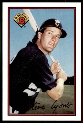 1989 Bowman Baseball Card Steve Lyons Chicago White Sox #63 - Image 1 of 2