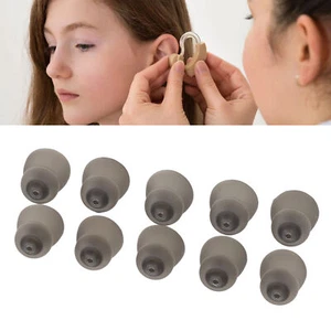 (9mm)Ear Parts For Hearing Aid 10 Pcs Washable Silicone Hearing Impairment Dual - Picture 1 of 24