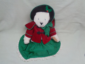 Vintage Adorable Jointed Vermount Teddy Bear w/Adorable Outfit 17"H