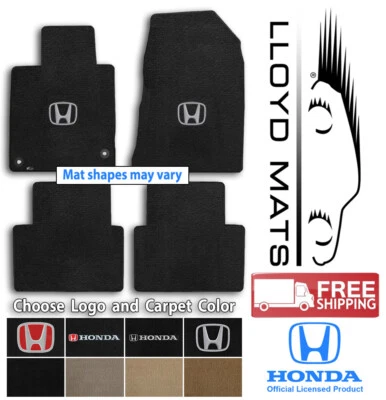 Lloyd Ultimat Carpet Mat Set for Honda Civic - 4pc Set - Choose Logo & Color - Image 1 of 4