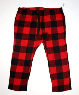 Pantalones de salón Old Navy de franela a cuadros búfalo rojo negro tiro medio pijama para mujer XXL Foto 1 de 4