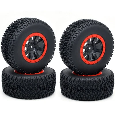 RC Gummireifen 1/10 Short Course Truck Wheel für ARRMA SENTON Traxxas Slash Car - Bild 1 von 4