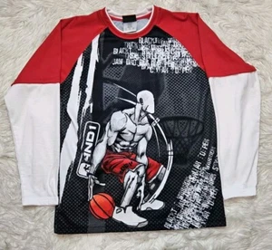 VTG And1 Basketball Kids Double-sided Long-Sleeved Shirt Size Large 14/16 - Picture 1 of 6