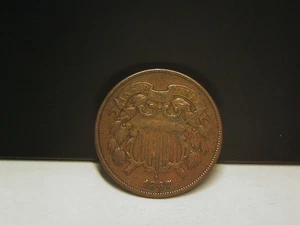 1867 US TWO CENT COIN - Picture 1 of 2