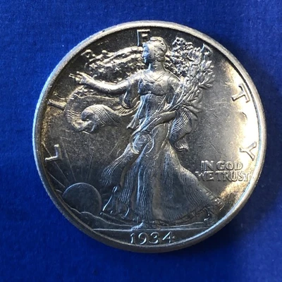 1934 S Standing Liberty Half Dollar XF/AU NICE NICE PIECE ((WOW)) - Image 1 of 4