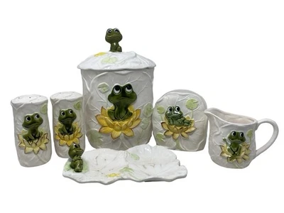 Vintage 1970s Sears Roebuck & Co. "Neil the Frog"  6 Pice Lot - Image 1 of 4