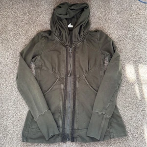 Prairie Underground Tunika-Jacke mit Kapuze durchgehender Reißverschluss Taschen olivgrün L y2 - Bild 1 von 8