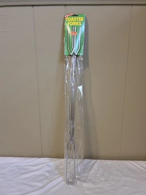 Horquillas tostadoras Coghlans vintage camping 1988 nuevo stock antiguo sellado placa cromada de 20" Foto 1 de 4