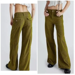 WE THE FREE Harlow Wide Leg Cordhose Boho Barrel Jeans Hose 28 - Bild 1 von 8