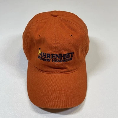 Vintage Fahrenheit Hat Cap Men’s L-XL Orange Flex Fit Embroidered - Image 1 of 4