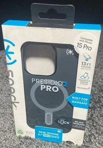 Speck Presidio2 Pro MagSafe ClickLock Case iPhone 15 Pro Grau Bronze NEU - Bild 1 von 7