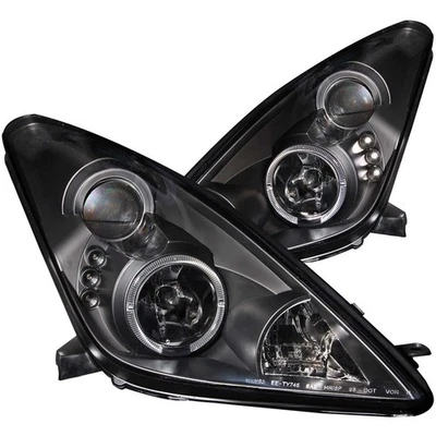 ANZO USA Projector Headlight Set w/Halo Fits: 2000-2005 Toyota Celica - Image 1 of 4