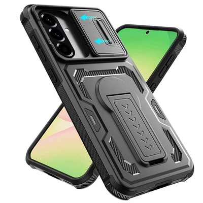 For Samsung Galaxy A26 A36 A56 5G Phone Case Shockproof Stand+Camera Slide Cover