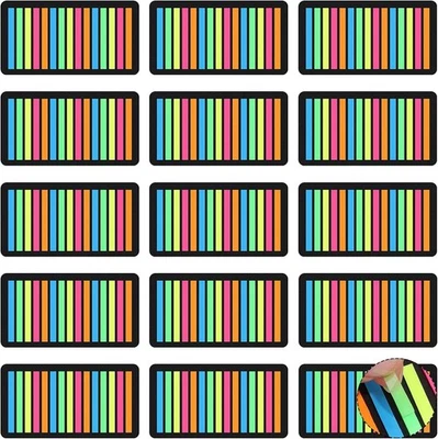 4500 Piezas Cintas Resaltadoras Extraíbles Tiras Resaltadoras de Texto Transparentes Adhesivas Foto 1 de 4