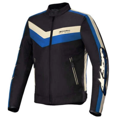 ALPINESTARS T-DYNO WR MOTORBIKE MOTORCYCLE JACKET - BLACK BLUE ECRU - Image 1 of 2