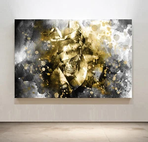 Leinwand Bild Totenkopf Schädel Abstrakt Wandbilder XXL Wohnzimmer Modern 2330A - Bild 1 von 12