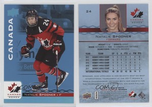 2017 Upper Deck Team Canada Juniors Blue Spectrum Natalie Spooner #24