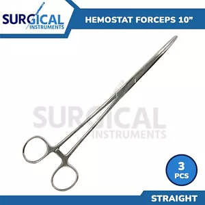 3 Pezzi Pinza Termostato Rochester Pean 10" Dritta Acciaio Inox Grado Tedesco - Foto 1 di 8